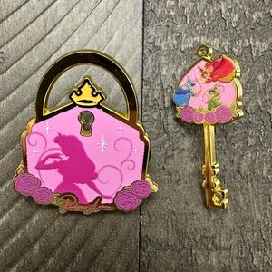 Disney Princess Lock and Key Enamel Pin Blind Box Set-BoxLunch Exclusive